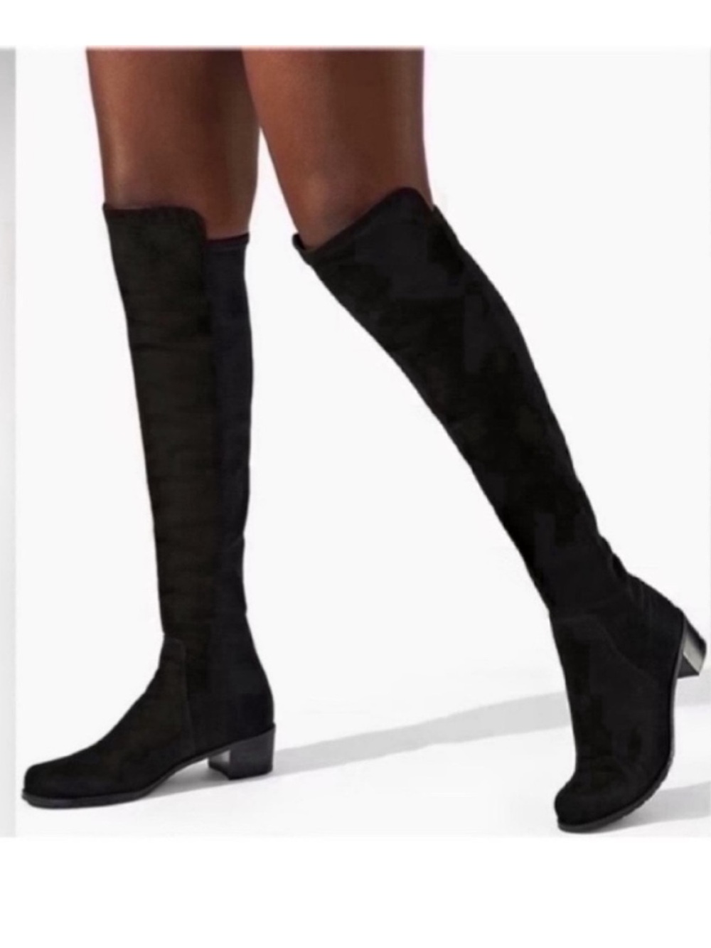 Stuart Weitzman Black Over-the-Knee Suede Boots Size 7.5